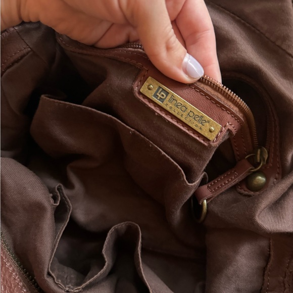 Vintage Línea Pelle Brown Leather Satchel - Picture 8 of 13